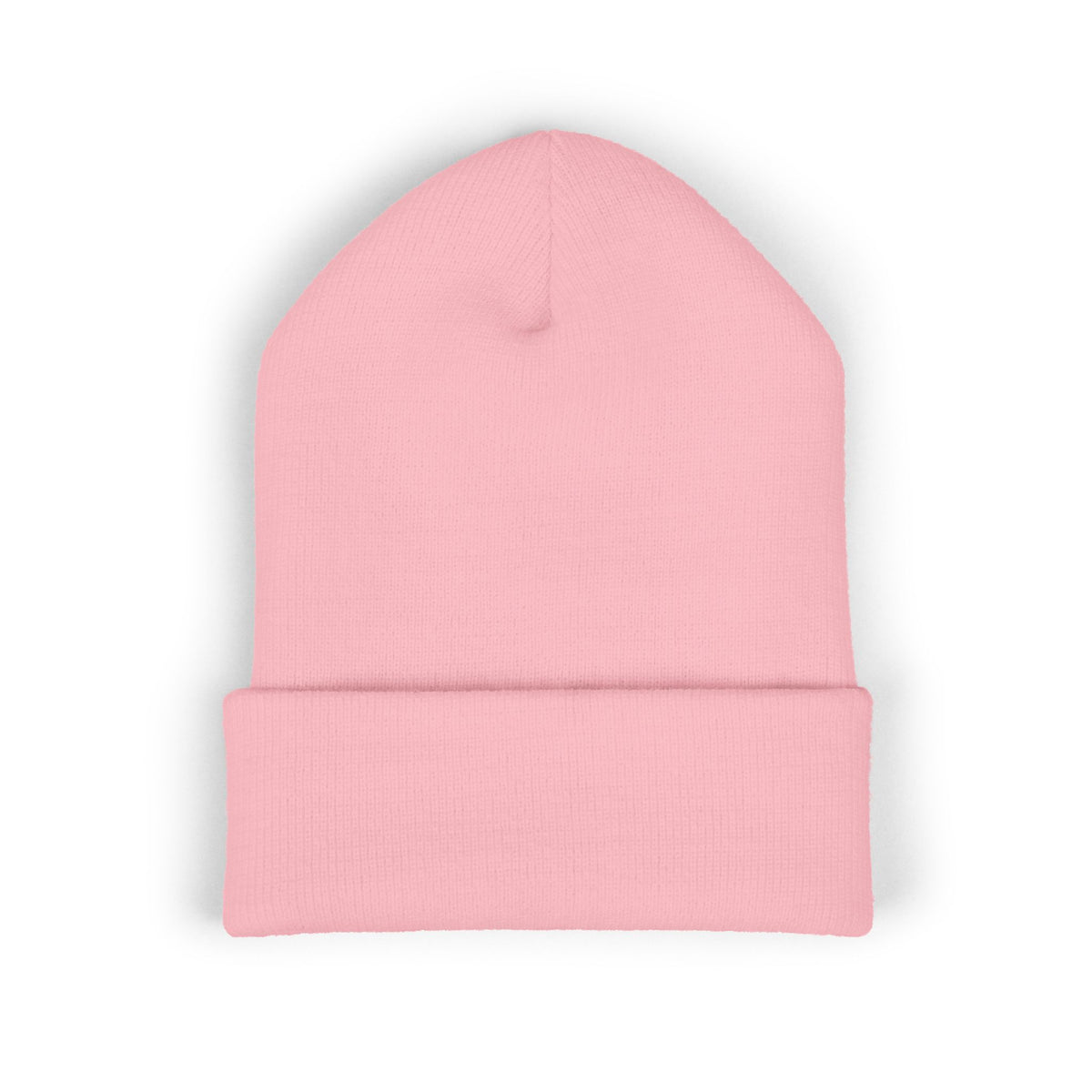 Embroidered 'B&S' Crown Cuffed Beanie — Olive Knit Winter Hat