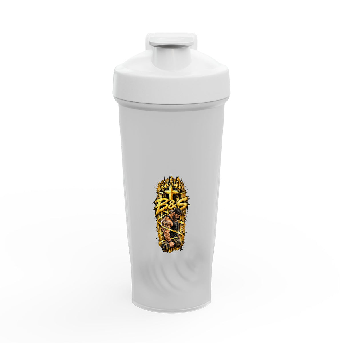 Protein Shaker Bottle — 'B&S' Camo Fitness Shaker for Gym, Workouts & Meal Prep