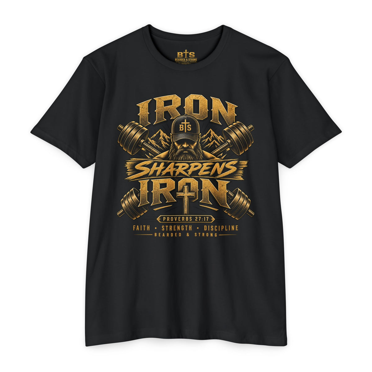 Iron Sharpens Iron – Faith • Strength • Discipline | Bearded & Strong