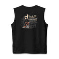 Christian Fitness Muscle Tank – "Saved From Anger" Cross Graphic
