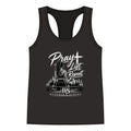 Pray Lift Repeat Women's Racerback Tank - Faith & Fitness Gym Tank
