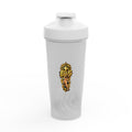 Protein Shaker Bottle with Bold 'BSS' Flame Graphic — Gym Fitness Blender Bottle