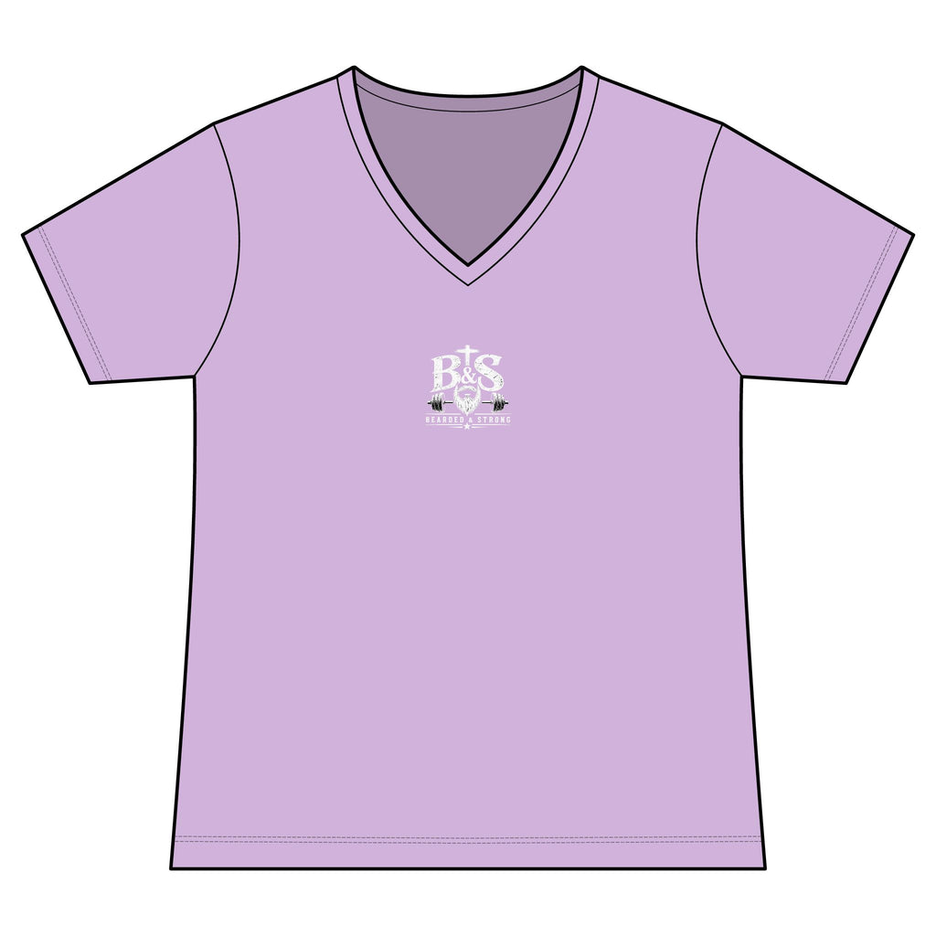 Still Standing V-Neck Tee — Inspirational Fitness Women’s Shirt