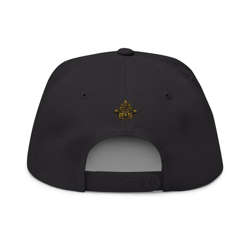 Bearded & Strong Embroidered Flat Bill Cap — Men's Fitness Christian Trucker Hat