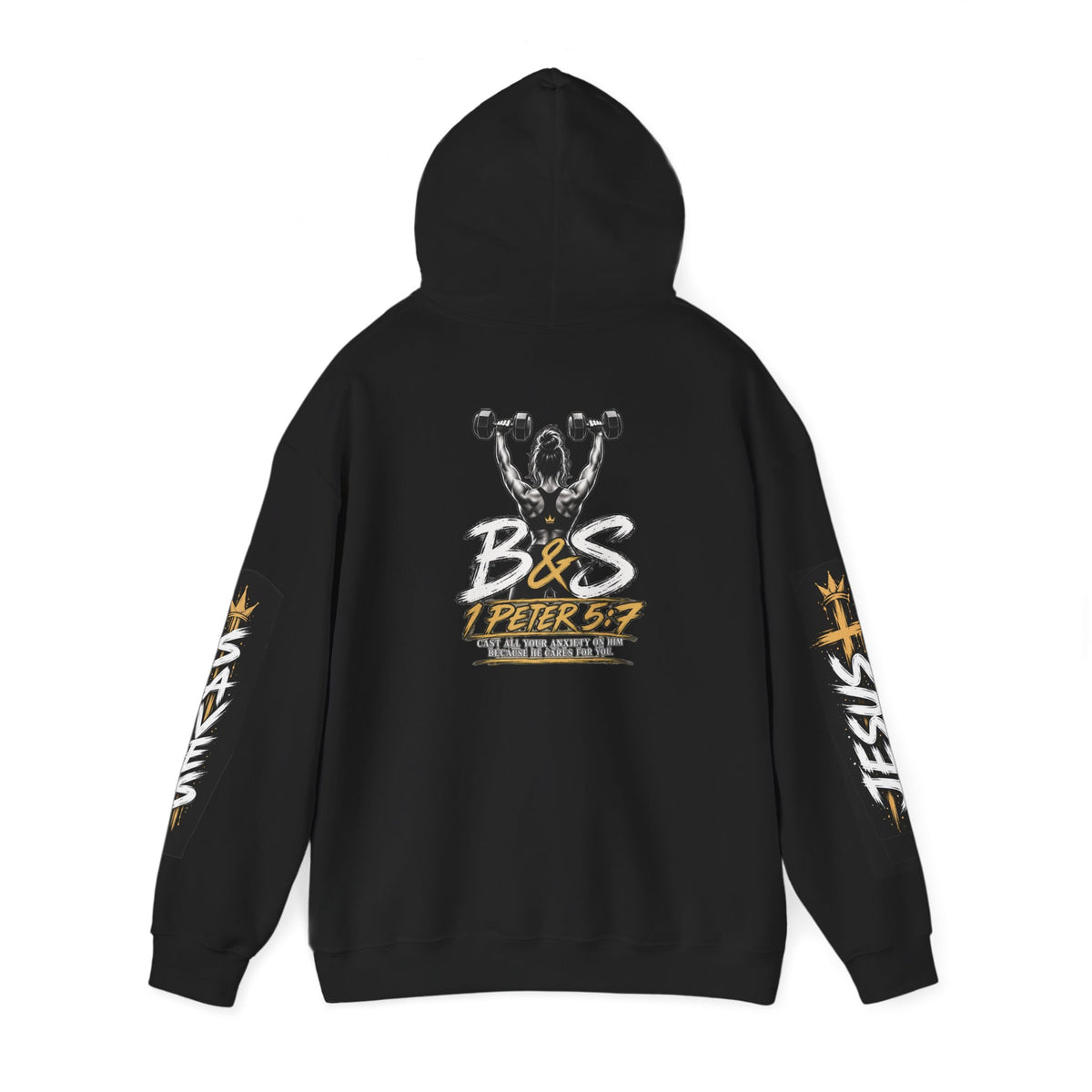 Christian B&S 1 Peter 5:7 Hoodie – Faith-Based Prayer Comfort Pullover