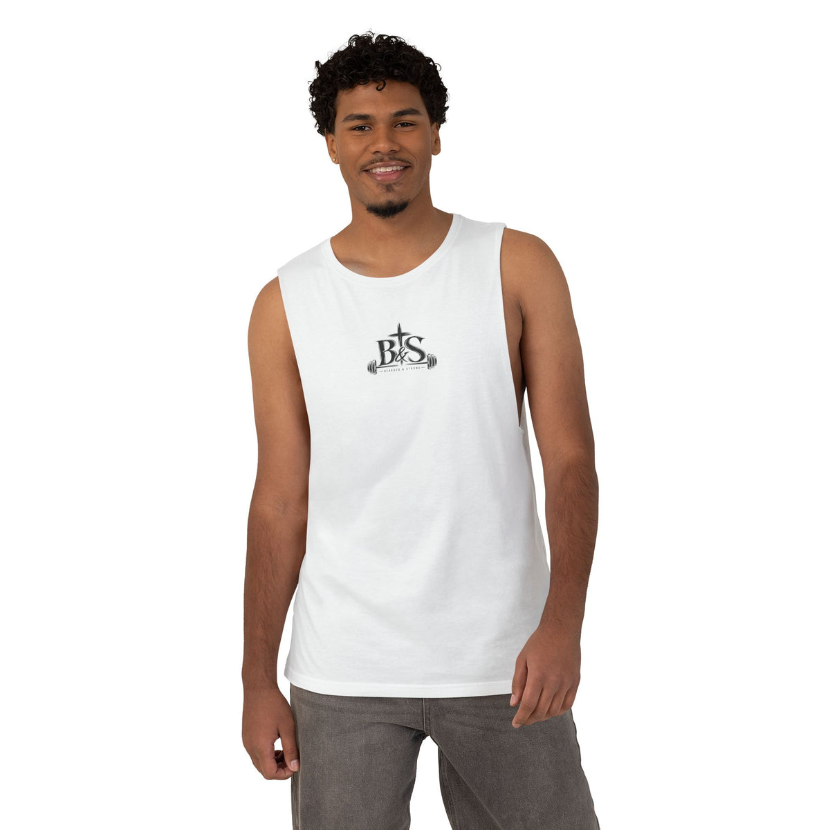 Barnard "Iron Sharpens Iron" Muscle Tank — Gym Weightlifting Fitness Tank Top
