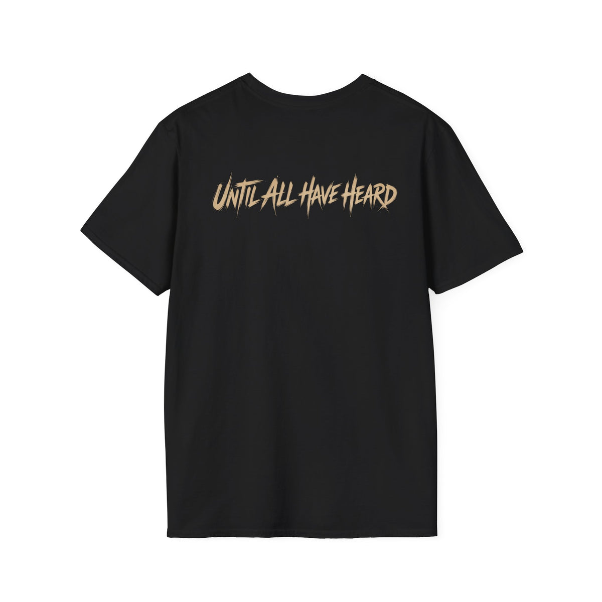 Until All Have Heard T-Shirt — BTS Logo Black Tee
