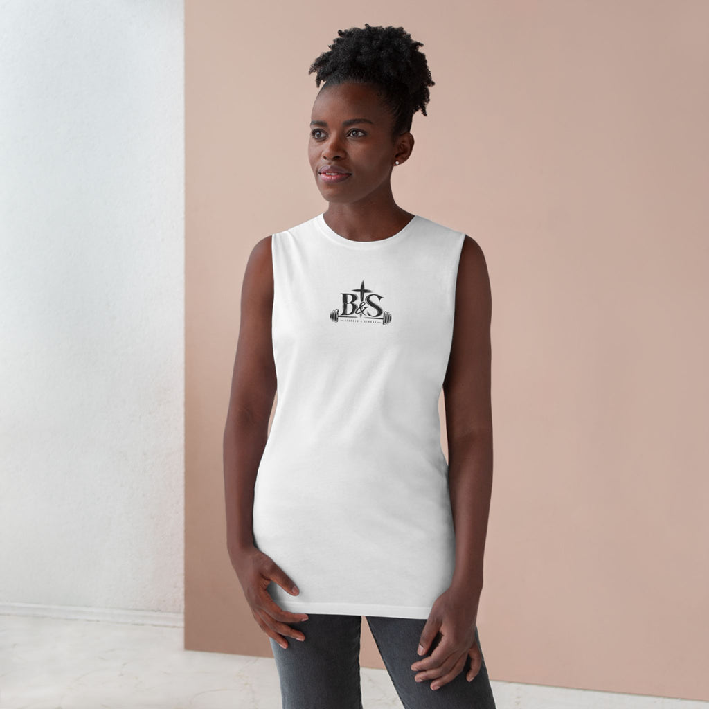 Barnard "Iron Sharpens Iron" Muscle Tank — Gym Weightlifting Fitness Tank Top