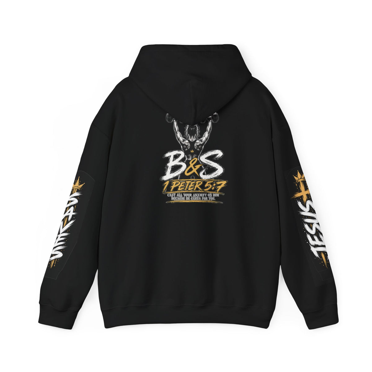 Christian B&S 1 Peter 5:7 Hoodie – Faith-Based Prayer Comfort Pullover