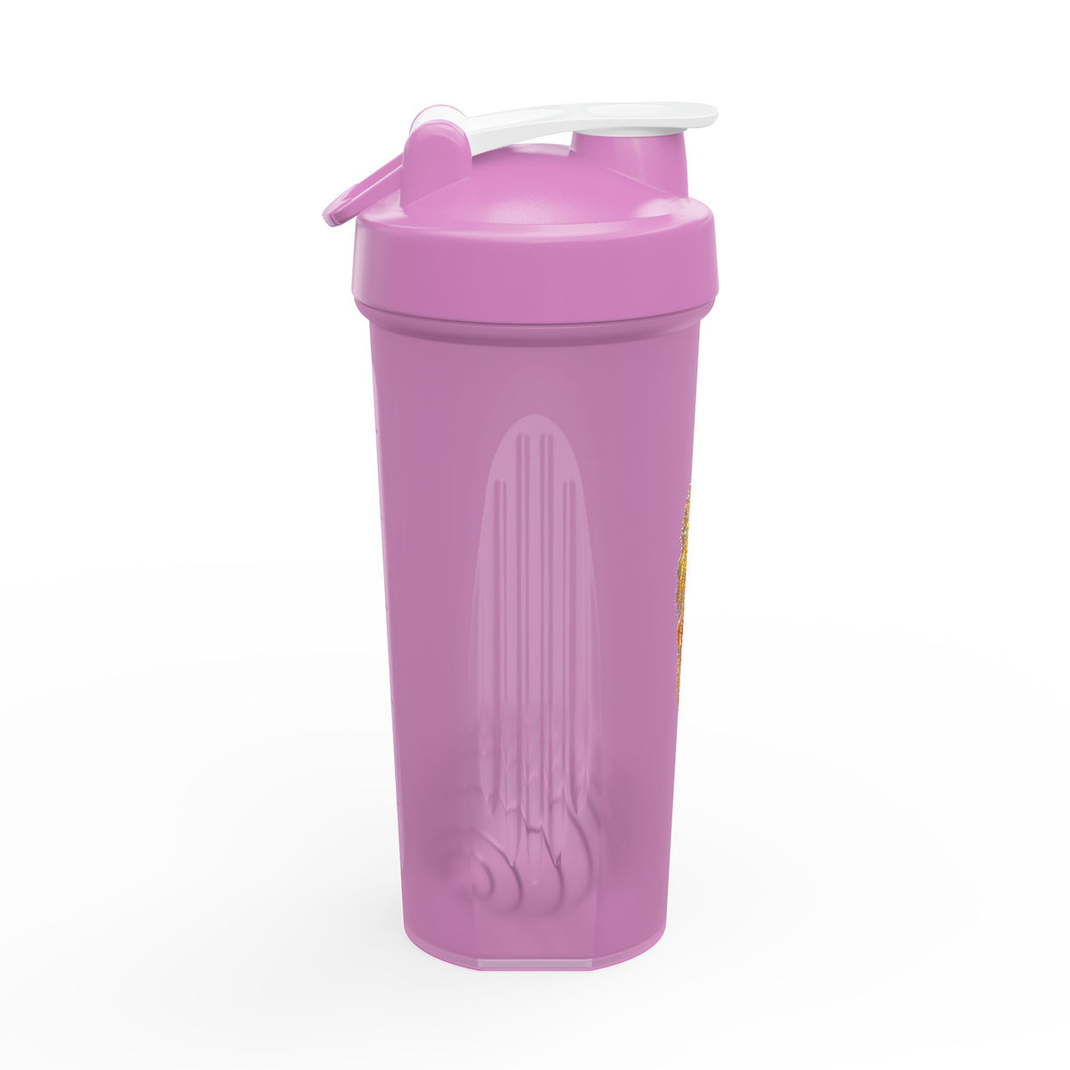 Protein Shaker Bottle with Bold 'BSS' Flame Graphic — Gym Fitness Blender Bottle