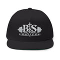 Bearded & Strong Embroidered Flat Bill Cap — Men's Fitness Christian Trucker Hat
